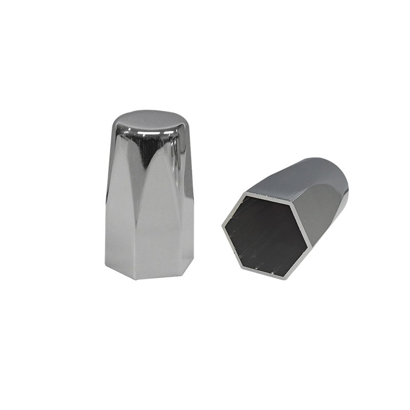 ABS chrome lug nut cap, 33mm push on nut cover