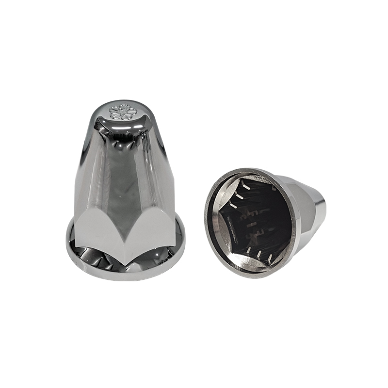 Hot sell ABS chrome nut covers, 33mm push-on Lug Nut Covers