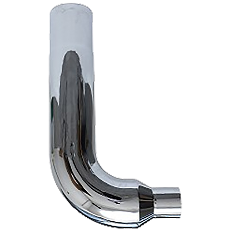 Chrome semi truck exhaust pipe